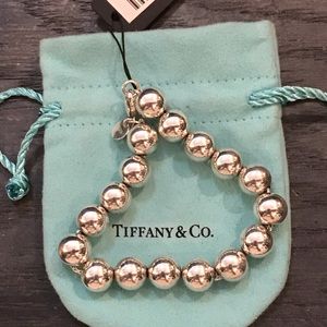 Tiffany & Co round bead bracelet 7.5”